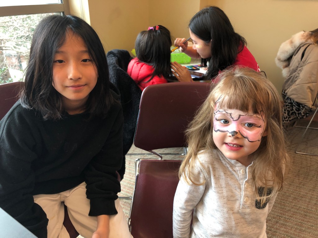Hosted Community Face Painting Event at McKinney Library Lunar New Year Celebration on January 27th, 2024