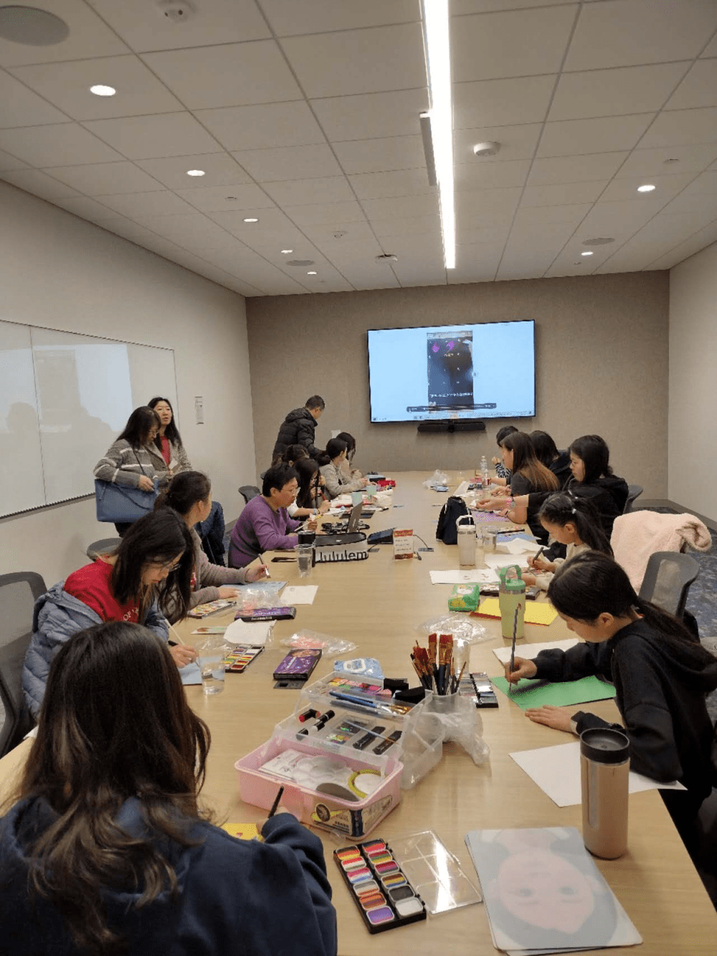 Frisco & Plano Branch Hosted Lunar New Year Community Face Painting Event on January 21st, 2024