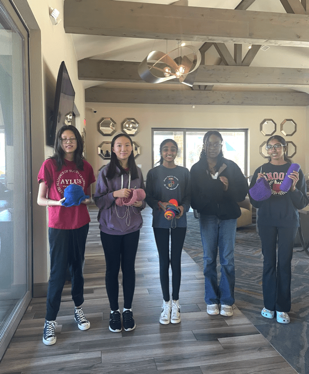 Frisco & Plano Branch Crochet Hats For Loops For Love Project on November 10th 2024