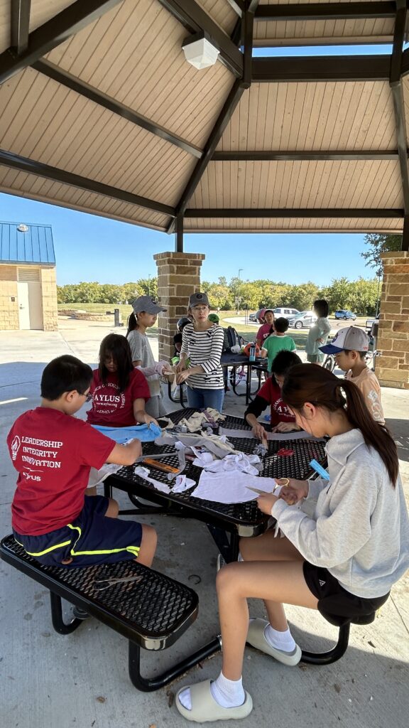 Frisco & Plano Branch Making Pet Toys for Animal Shelter at Russell Creek Park on October 20th, 2024