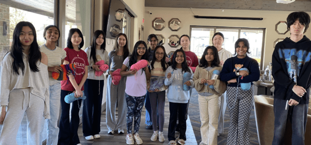AYLUS Frisco & Plano Branch Members Crochet Hats For Loops For Love Project on March 2nd&nbsp;2025