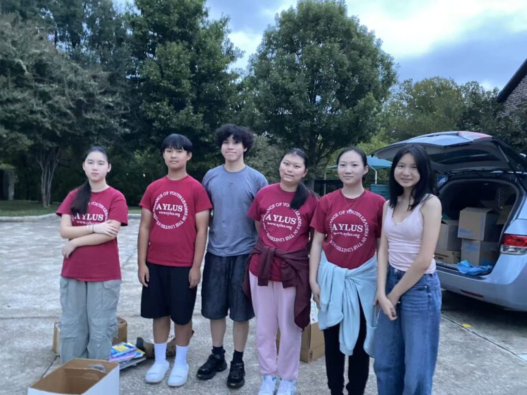 AYLUS Frisco-Plano sorted and packaged books for Africa Library Project October 24&nbsp;2025