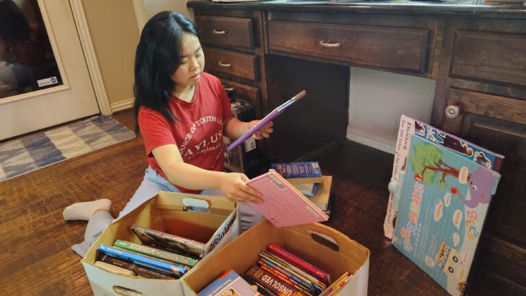 AYLUS Frisco-Plano collected and sorted books for Africa Library Project October 19&nbsp;2025